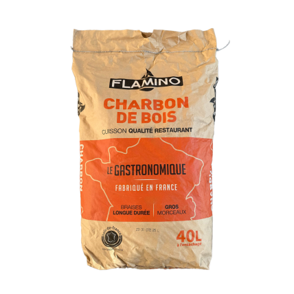 62fd9e818aa450236b7468693244 Charbon de bois flamino qualité restaurant palette de 44 sacs – Image 3