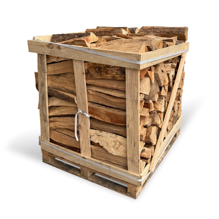 Palette de bûches 50 cm Premium - 1,3 stères rangés sec étuvé