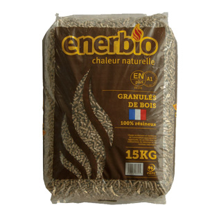 Granulés de bois Premium ENERBIO - Sac de pellet 15kg Granulés de bois Premium ENERBIO - 66 sacs 990kg – Image 3