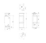 Poele à bois TORA 8Kw – Image 2