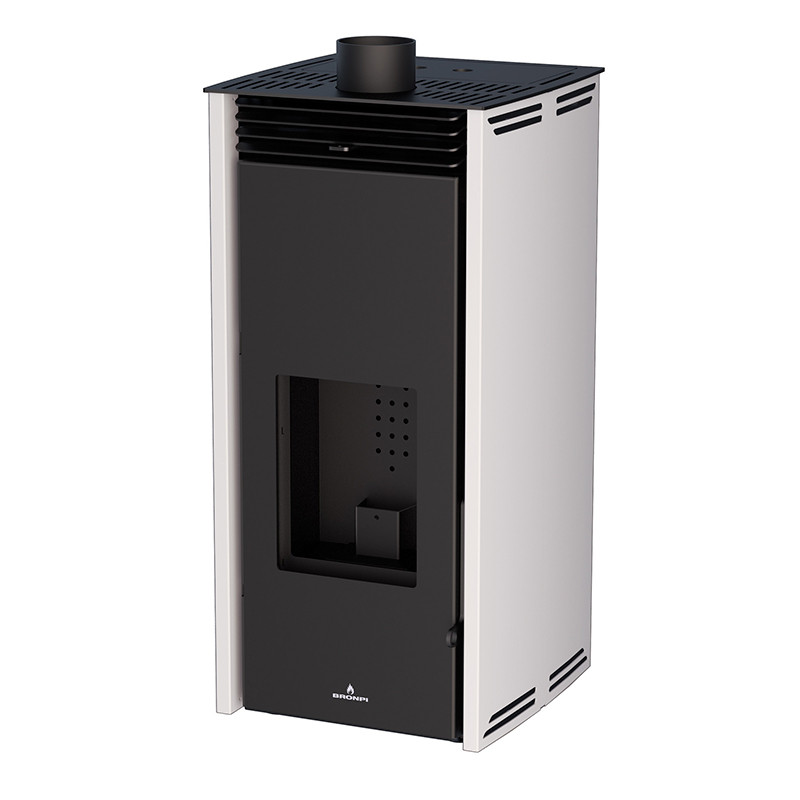 poele-a-pellet-sans-electricite-free-6-kw-couleur-blanc Poêle à pellet - SANS ELECTRICITE - FREE 6 kW couleur blanc – Image 1